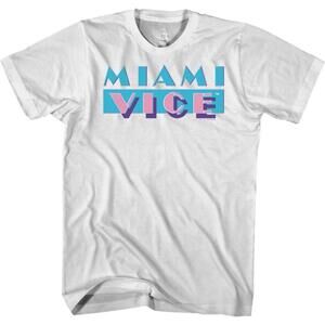Miami Vice Logo 80S Retro Crime Drama Unisex T Shirt